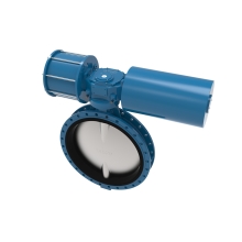 END-F 气动中线衬胶法兰式蝶