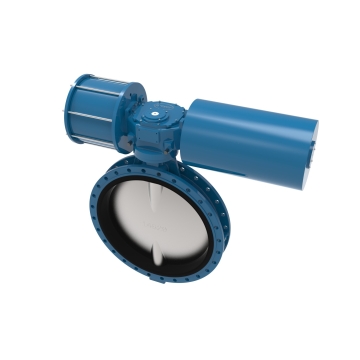 END-F 气动中线衬胶法兰式蝶阀